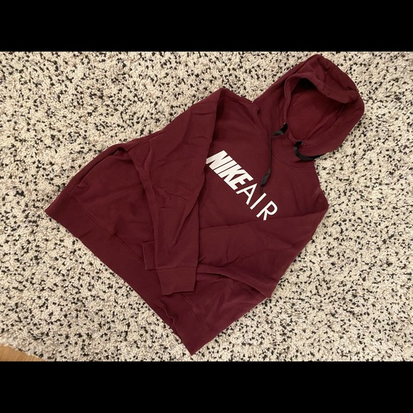 *NIKE* burgundy hoodie - Picture 2 of 2